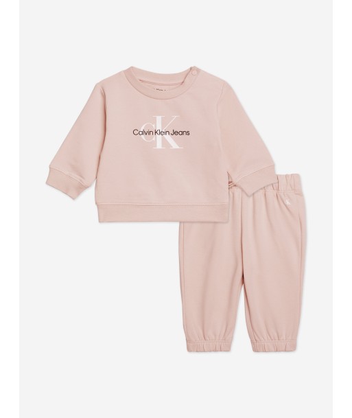 Calvin Klein Baby Girls Monogram Tracksuit in Pink la chaussure