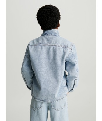 Calvin Klein Boys Denim Anorak in Blue en ligne des produits 