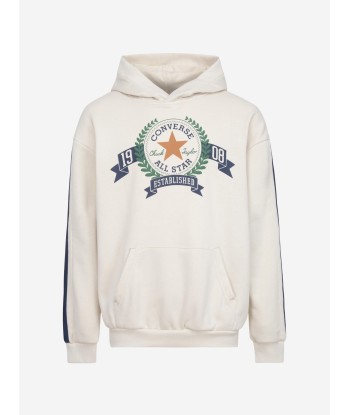 Converse Boys Logo Sleeve Stripe Hoodie in Ivory Par le système avancé 