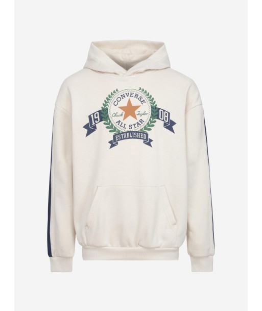 Converse Boys Logo Sleeve Stripe Hoodie in Ivory Par le système avancé 