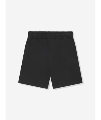 MSGM Boys Fleece Bermuda Shorts in Black solde