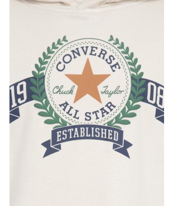 Converse Boys Logo Sleeve Stripe Hoodie in Ivory Par le système avancé 