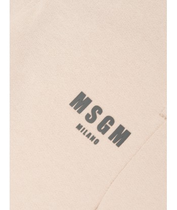 MSGM Boys Fleece Joggers in Beige prix