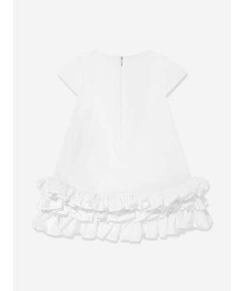 MSGM Girls Poplin Dress in White À commander