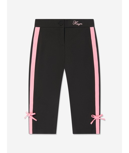 MSGM Girls Technical Pants in Black à prix réduit toute l'année