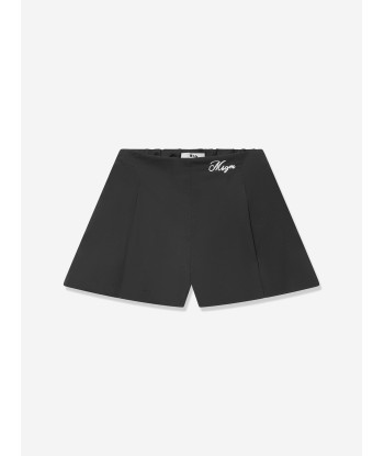 MSGM Girls Poplin Shorts in Black à prix réduit toute l'année