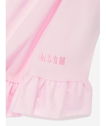 MSGM Girls Poplin Skirt in Pink Par le système avancé 