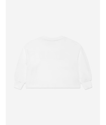 MSGM Girls Logo Sweatshirt in White votre restaurant rapide dans 