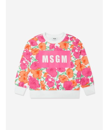 MSGM Girls Logo Sweatshirt in Multicolour 50-70% off 