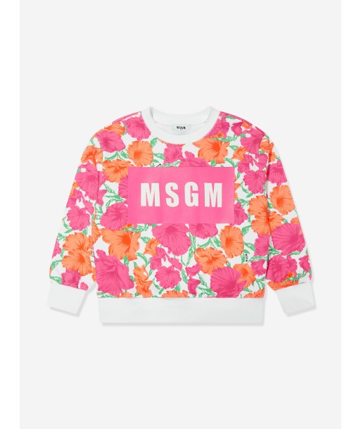 MSGM Girls Logo Sweatshirt in Multicolour 50-70% off 