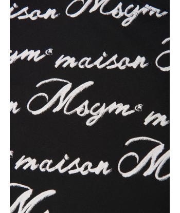 MSGM Girls Logo Sweatshirt in Black du meilleur 