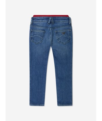 Emporio Armani Boys Cotton Denim Double Waistband Jeans l'achat 