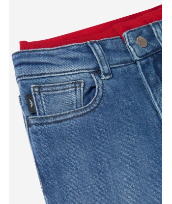 Emporio Armani Boys Cotton Denim Double Waistband Jeans l'achat 