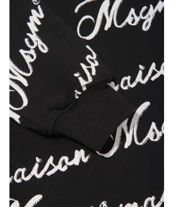 MSGM Girls Logo Sweatshirt in Black du meilleur 