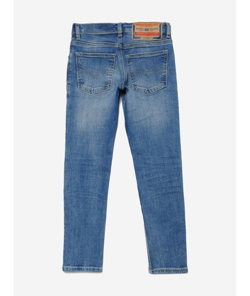 Diesel Boys Regular Fit Jeans in Blue pas cher 