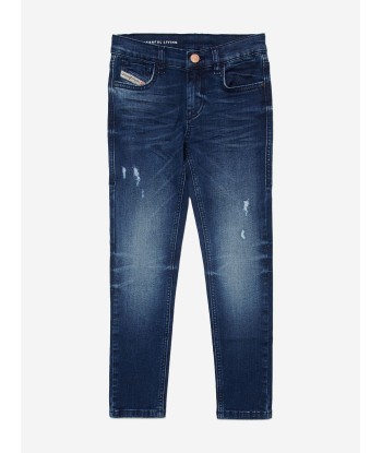 Diesel Girls Regular Fit Jeans in Blue pas chere