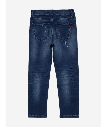 Diesel Boys Distressed Regular Jeans in Blue votre