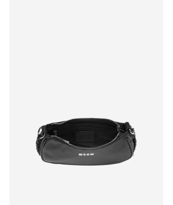 MSGM Girls Eco Leather Handbag in Black pas chere