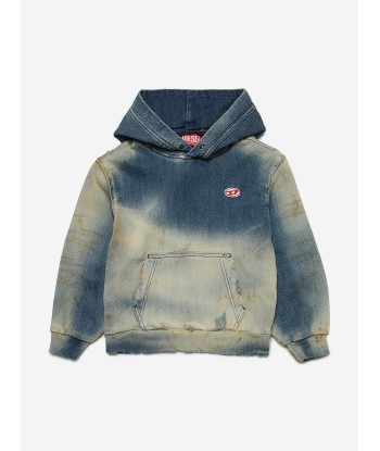 Diesel Kids Track Denim Hoodie in Blue s'inspire de l'anatomie humaine