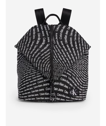 Calvin Klein Kids Logo Backpack in Black est présent 