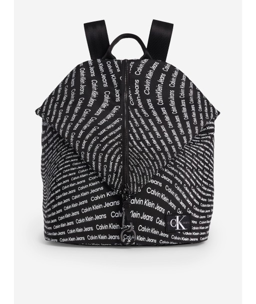 Calvin Klein Kids Logo Backpack in Black est présent 