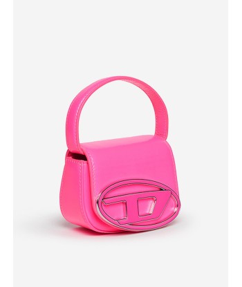 Diesel Girls Leather Logo Mini Bag in Pink (9.5cm) pas cheres