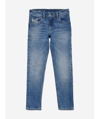 Diesel Boys Regular Fit Jeans in Blue pas cher 