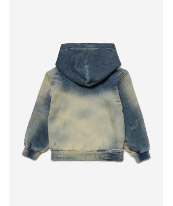 Diesel Kids Track Denim Hoodie in Blue s'inspire de l'anatomie humaine