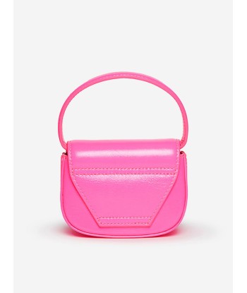 Diesel Girls Leather Logo Mini Bag in Pink (9.5cm) pas cheres