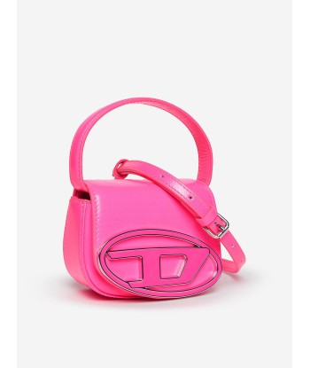 Diesel Girls Leather Logo Mini Bag in Pink (9.5cm) pas cheres