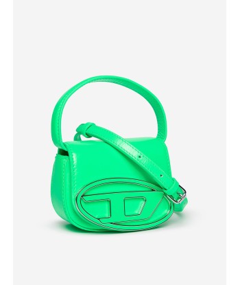 Diesel Girls Leather Logo Mini Bag in Green (9.5cm) plus qu'un jeu 