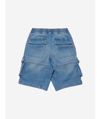 Diesel Boys JoggJean® Drawstring Shorts in Blue du meilleur 