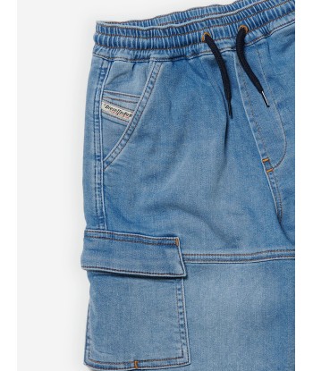 Diesel Boys JoggJean® Drawstring Shorts in Blue du meilleur 