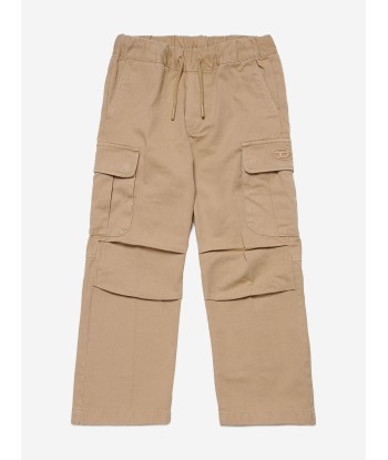 Diesel Boys Cargo Trousers in Beige livraison gratuite