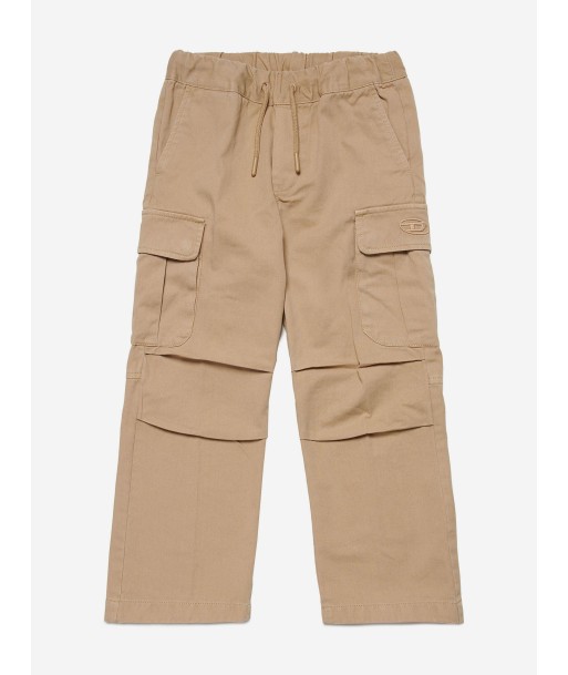 Diesel Boys Cargo Trousers in Beige livraison gratuite