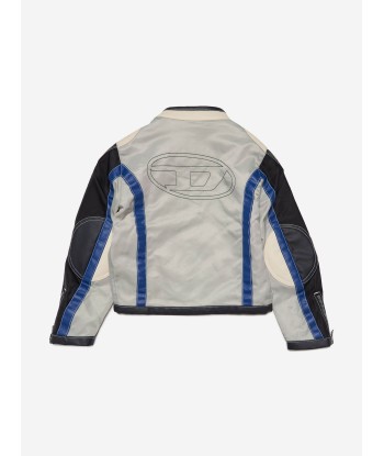 Diesel Boys Racing Jacket in Grey pas cher chine