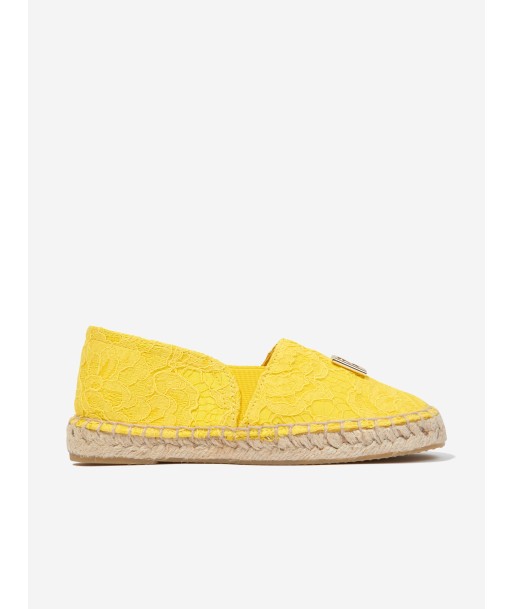 Dolce & Gabbana Girls Logo Espadrilles in Yellow de votre