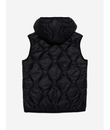 Diesel Kids Quilted Gilet in Black en stock