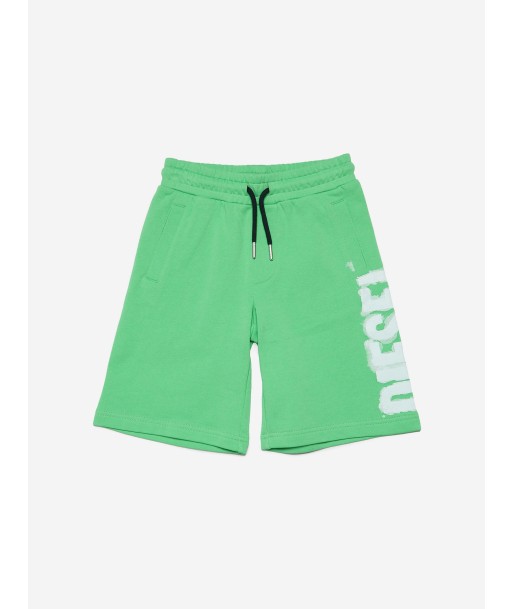 Diesel Boys Logo Shorts in Green de la marque