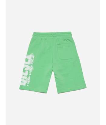 Diesel Boys Logo Shorts in Green de la marque