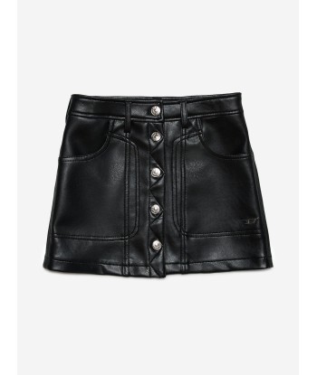 Diesel Girls Faux Leather Skirt in Black 50% de réduction en Octobre 2024