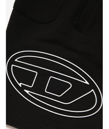 Diesel Boys Logo Shorts in Black Paris Déstockage Promo