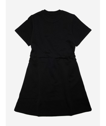 Diesel Girls Logo Jersey Dress in Black Amélioration de cerveau avec