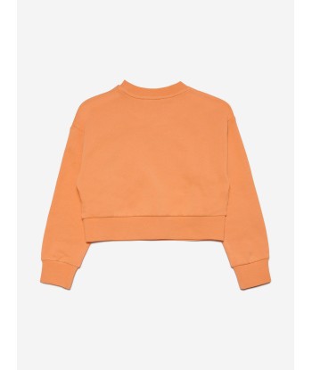 Diesel Girls Logo Sweatshirt in Orange est présent 