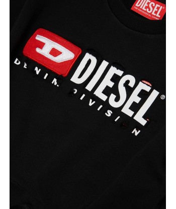 Diesel Girls Logo Jersey Dress in Black Amélioration de cerveau avec