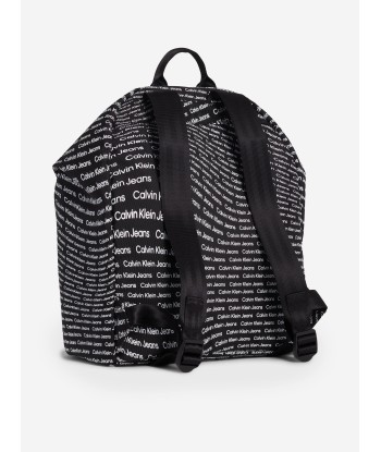 Calvin Klein Kids Logo Backpack in Black est présent 