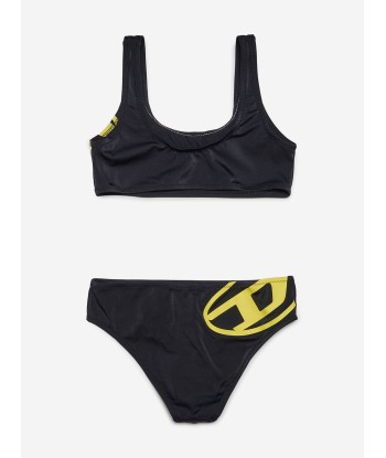 Diesel Girls Logo Bikini in Black destockage