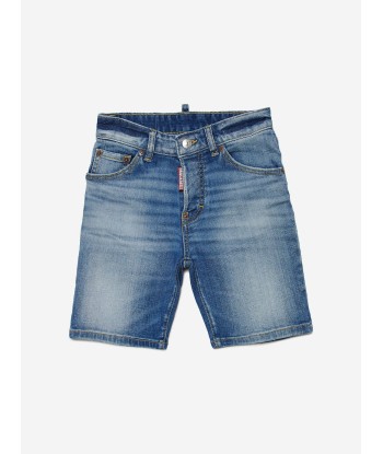 Dsquared2 Boys Commando Denim Shorts in Blue de l' environnement