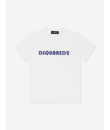 Dsquared2 Kids Logo T-Shirt in White soldes