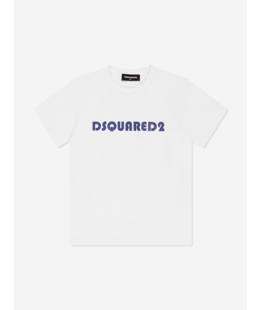 Dsquared2 Kids Logo T-Shirt in White soldes